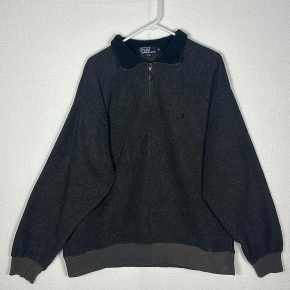 Polo Ralph Lauren Other - Vintage Polo Ralph Lauren quarter zip gray fleece sweater.